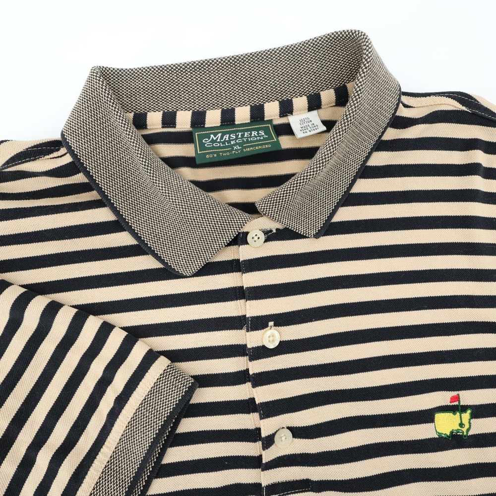 Augusta National Masters Collection Golf Polo Shirt Mens XL Striped Cotton